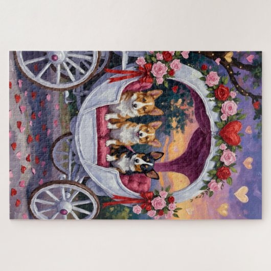 Corgi Dog Valentine's Day Puzzle (Horizontal)