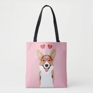 Corgi Dog Valentinstag Tasche