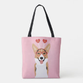 Corgi Dog Valentinstag Tasche (Rückseite)