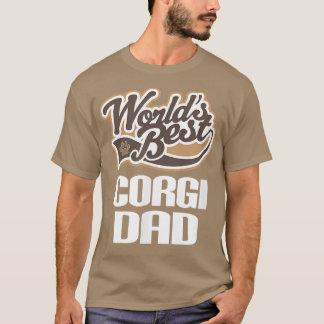 Corgi Dog Vater Fathers Day Gift  T-Shirt