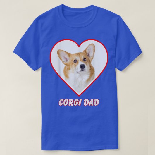 Corgi Dog Vater T-Shirt (Design vorne)