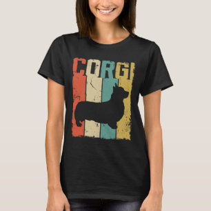 Corgi Dog Vintag Retro Style T-Shirt