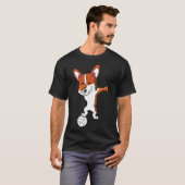 Corgi Dog Volleyball T-Shirt (Vorne ganz)