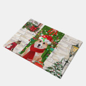 Corgi Dog Weihnachten Fußmatte (Schrägansicht)