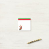 Corgi Dog Weihnachten Post-it Klebezettel (Auf Schreibtisch)