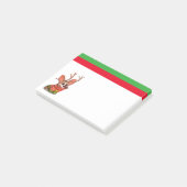 Corgi Dog Weihnachten Post-it Klebezettel (angewinkelt)