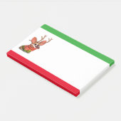 Corgi Dog Weihnachten Post-it Klebezettel (angewinkelt)