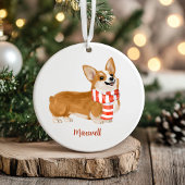 Corgi Dog Weihnachtsdekoration Keramik Ornament