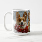 Corgi Dog Weihnachtsfest Kaffeetasse (Links)