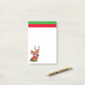 Corgi Dog Weihnachtshinweise Post-it Klebezettel (Auf Schreibtisch)