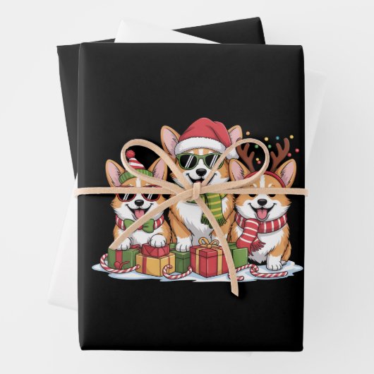 Corgi Dog Weihnachtsweih Mama Dog Lover Holiday Ge Geschenkpapier Set (Beispiel)