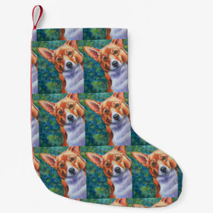Corgi Dog Weihnachtszeit Strumpf Kleiner Weihnachtsstrumpf