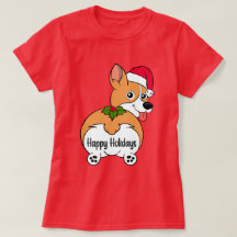 Corgi Dog Weihnachtszeit T - Shirt
