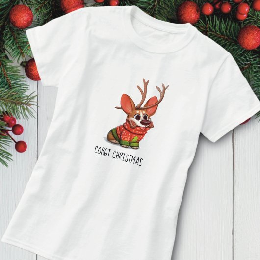Corgi Dog Weihnachtszeit T - Shirt