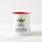 Corgi Dog Weihnachtszeit-Tasse Tasse (Zentrum)
