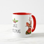 Corgi Dog Weihnachtszeit-Tasse Tasse (VorderseiteRechts)