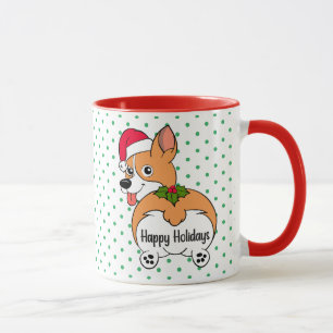 Corgi Dog Weihnachtszeit-Tasse Tasse