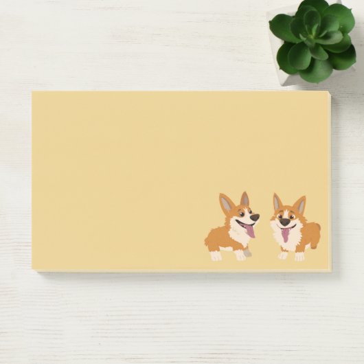 Corgi Dogs Post-it Klebezettel (Büro)