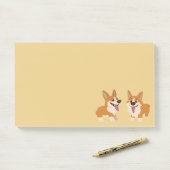 Corgi Dogs Post-it Klebezettel (Auf Schreibtisch)