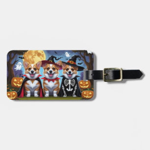 Corgi Dogs Pumpkin Halloween Funny Gepäckanhänger