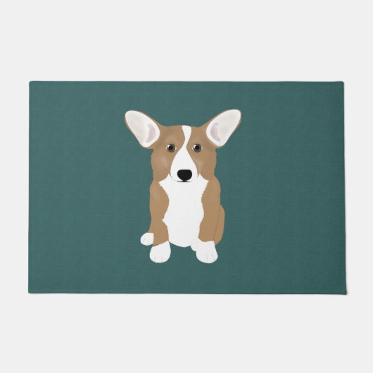 Corgi Doormat Fußmatte (Vorderseite)