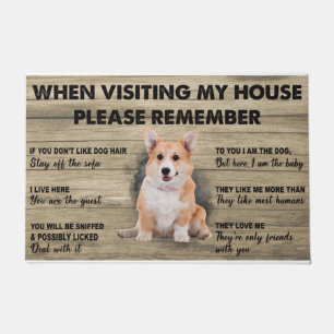 Corgi Doormat, Niedlicher Doormat, walisischer Cor Fußmatte