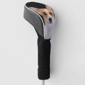Corgi Dunkelgrau Golf Headcover (angewinkelt)