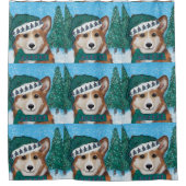 Corgi Duschvorhang (Vorderseite)