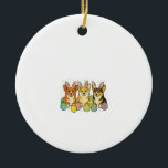 Corgi Easter T-Shirt_1 Keramik Ornament<br><div class="desc">Corgi Easter T-Shirt_1</div>