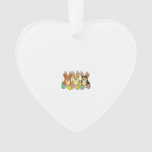 Corgi Easter T-Shirt_1 Ornament (Vorderseite)