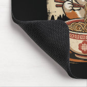 Corgi Eating Ramen Mousepad (Ecke)