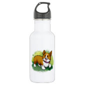 Corgi Edelstahlflasche (Vorderseite)