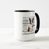 Corgi-Eigenschaften Tasse (VorderseiteRechts)