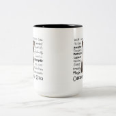 Corgi-Eigenschaften Zweifarbige Tasse (Mittel)