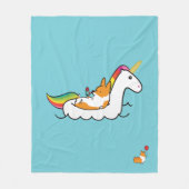 Corgi-Einhorn Floatie Decke (Vorderseite)