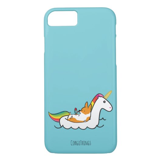 Corgi-Einhorn Floatie Telefon-Kasten Case-Mate iPhone Hülle (Rückseite)