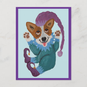Corgi-Elf Postkarte