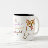 Corgi: Energetisch, Charmers, Delight Tasse (VorderseiteRechts)