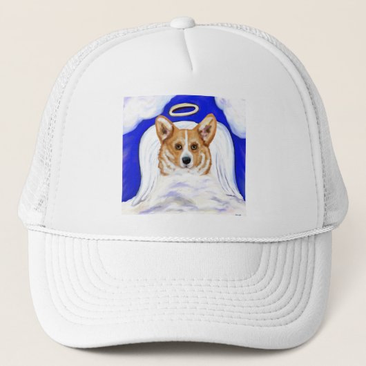 Corgi Engel Truckerkappe (Vorderseite)