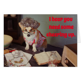 Corgi-Ermutigungskarte