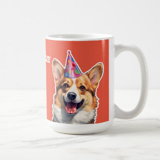 Corgi Es ist Geburtstagsfeier Zeit meine korgeous Kaffeetasse