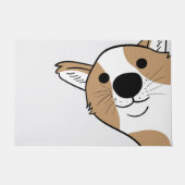 Corgi Face Fußmatte (Vorderseite)