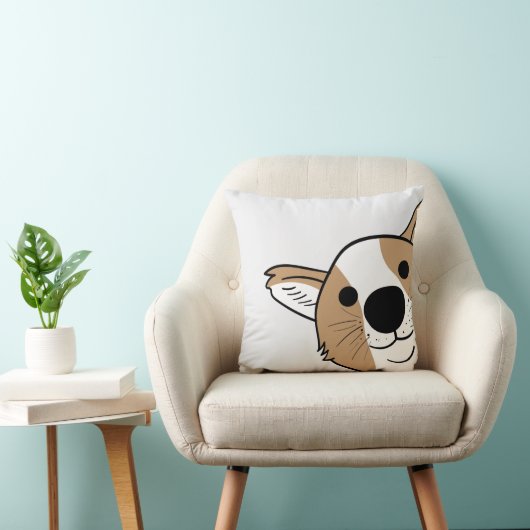 Corgi Face Pet Bed Kissen (Stuhl )