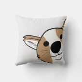 Corgi Face Pet Bed Kissen (Rückseite)