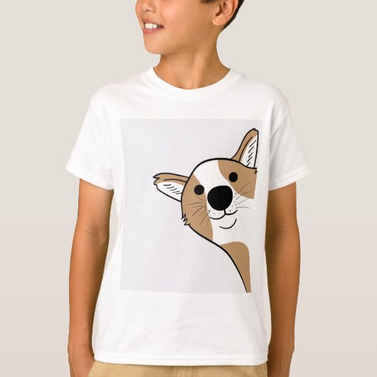 Corgi Face T-Shirt (Vorderseite)