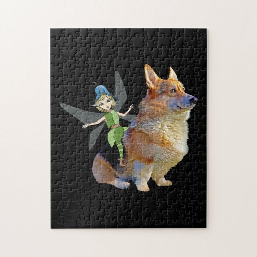 Corgi & Fairy - Funny Pembroke Welsh Corgi Puzzle (Vertikal)