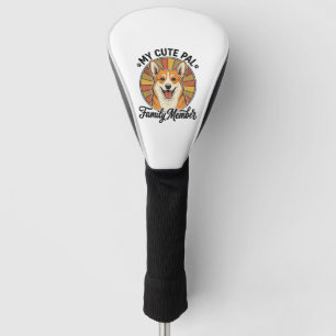 Corgi-Familien-Shirt Vintage Haustierliebhaber-Des Golf Headcover