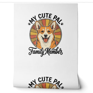 Corgi-Familien-Shirt Vintage Haustierliebhaber-Des Tapete