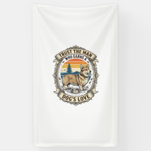 Corgi-Fan-Shirt Vintage-Dog-Dad-Gravur-Design Banner