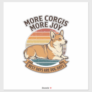 Corgi-Fan-Shirt Vintage Gravur Hundezitat Desi Aufkleber